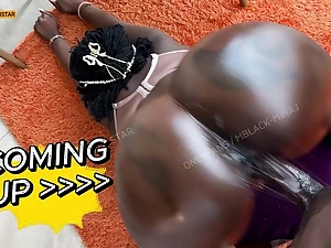 Watch Mombasapornstar's sopping ebony pussy get destroyed by a gym instructor's jizz pipe